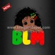 Hotsale Little Afro Girl with Black Lives Matter Printed Vinyl Heat Transfers for Kids Tshirt 